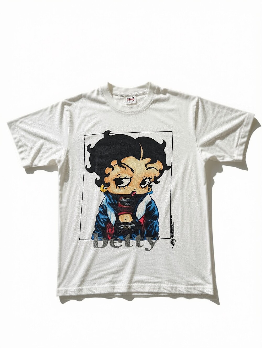 Vintage 90s Betty Boop Graphic T-Shirt Anvil USA Single Stitch Medium